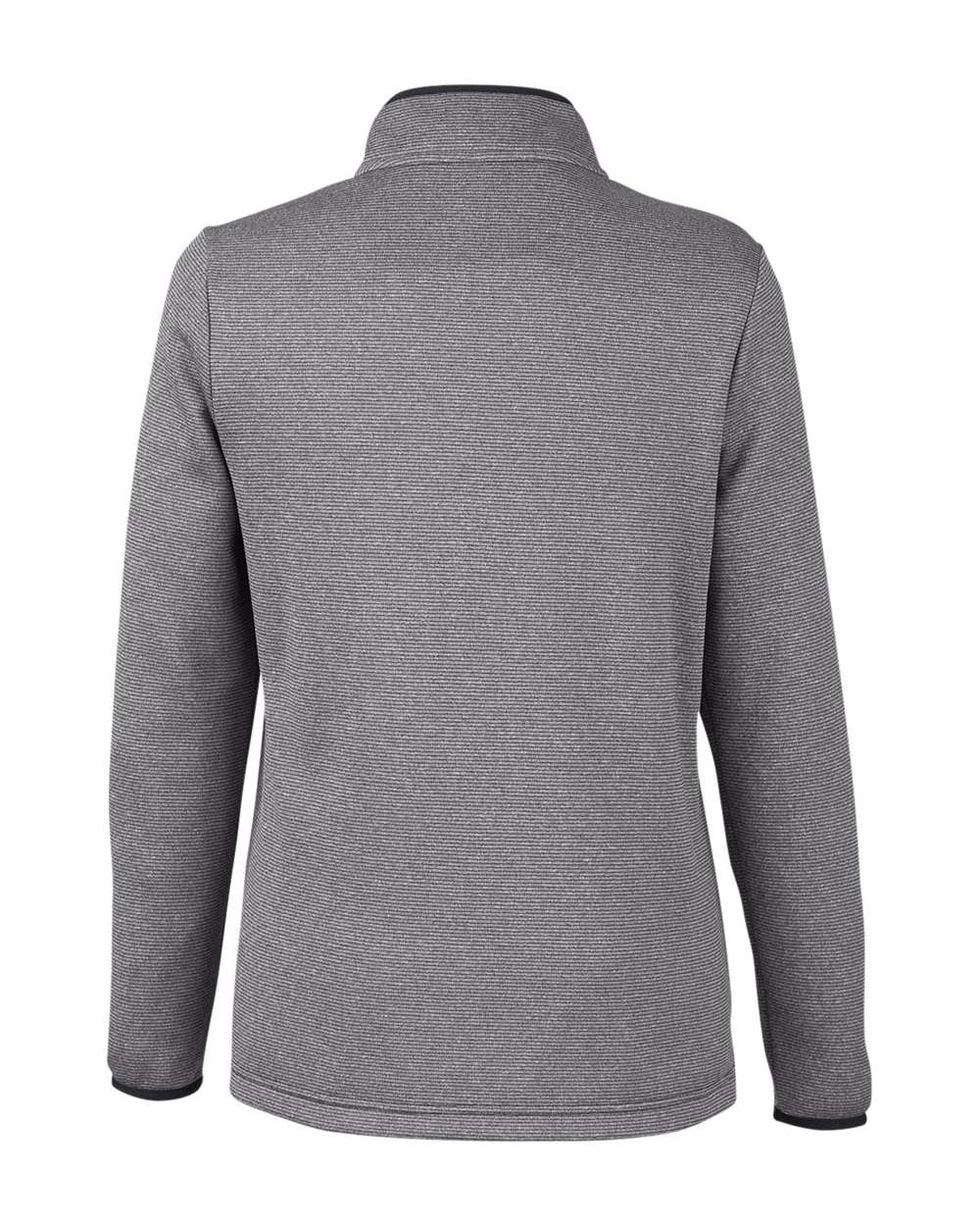 Core365 Women's Venture Heathered Stripe Quarter-Zip Pullover - CE73W Black- White