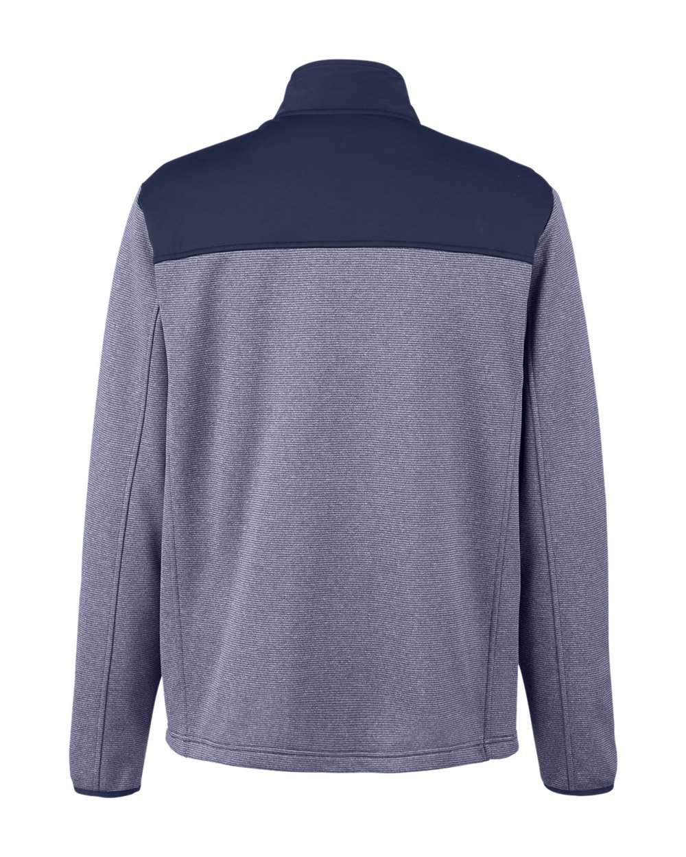 Core365 Men's Venture Heathered Stripe Hybrid Jacket - CE74 Classic Navy- White