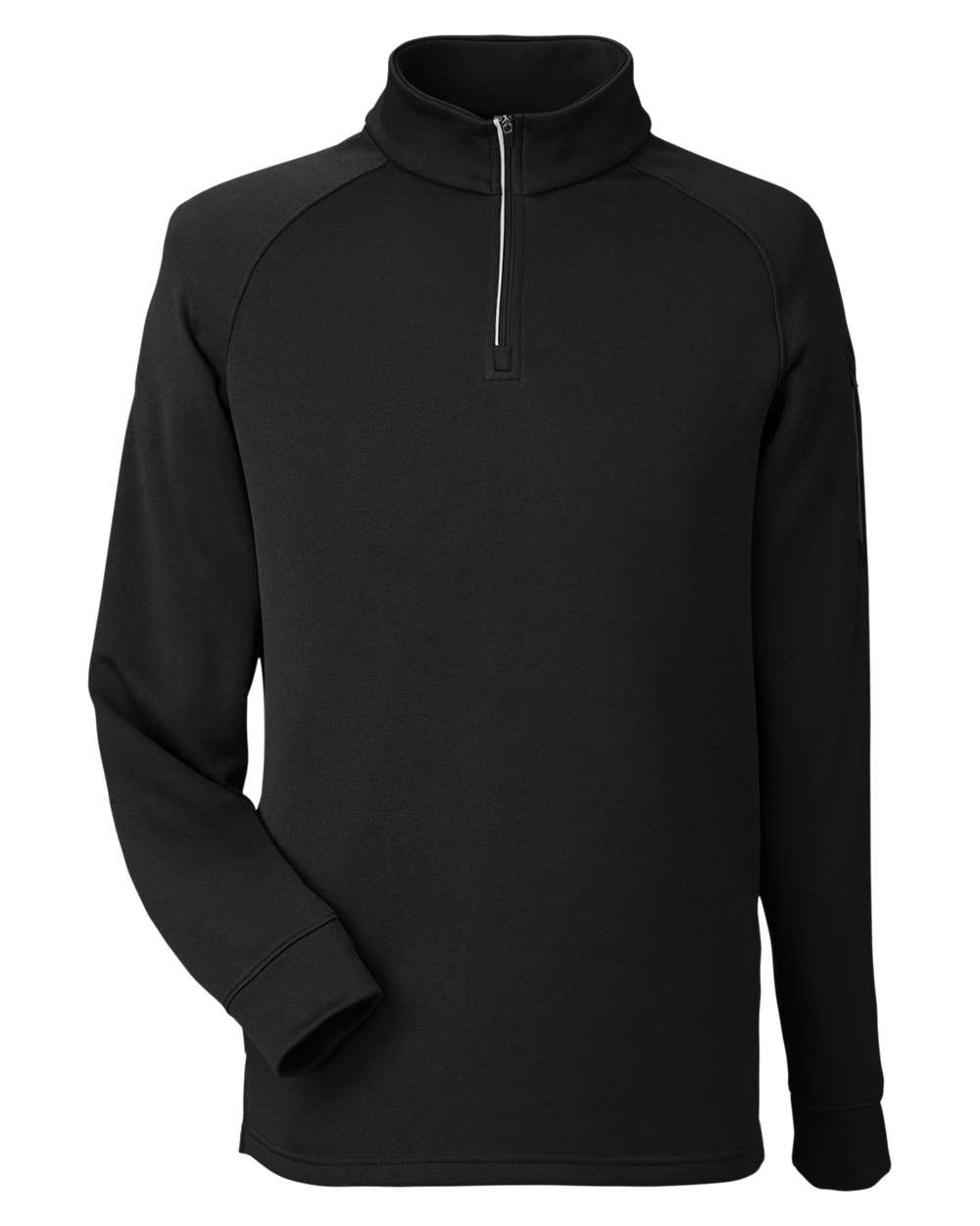 Core365 Unisex Fusion ChromaSoft™ Fleece Quarter-Zip Pullover - CE801 Black