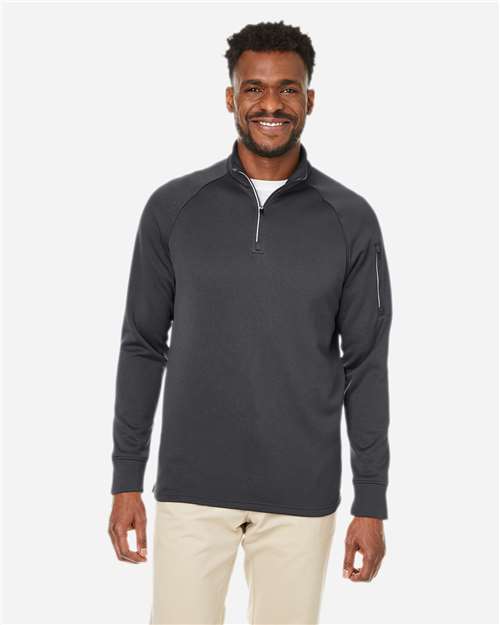 Core365 Unisex Fusion ChromaSoft™ Fleece Quarter-Zip Pullover - CE801 Carbon