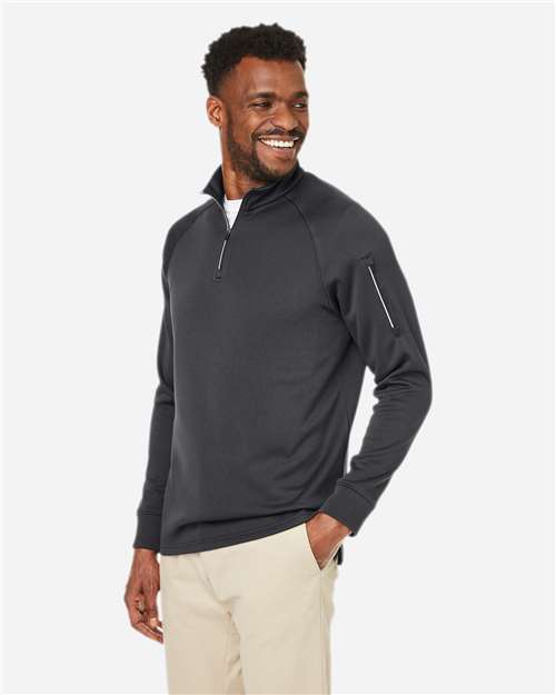 Core365 Unisex Fusion ChromaSoft™ Fleece Quarter-Zip Pullover - CE801 Carbon