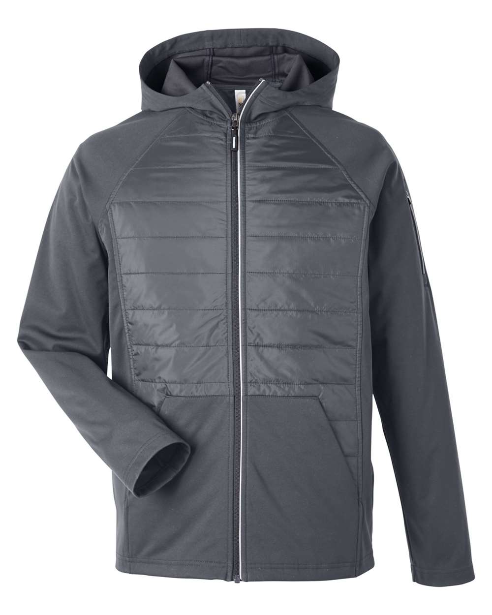 Core365 Unisex Techno Lite Hybrid Hooded Jacket - CE808 Carbon