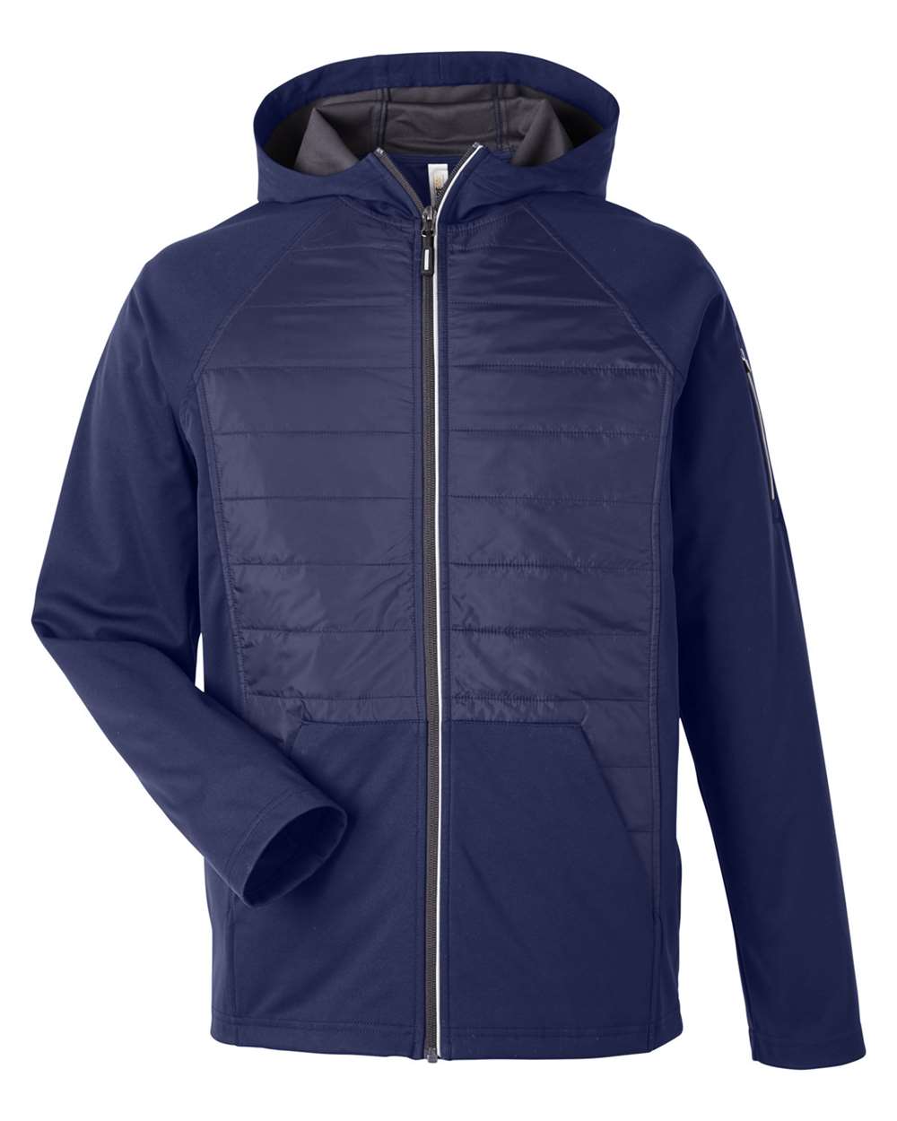 Core365 Unisex Techno Lite Hybrid Hooded Jacket - CE808 Classic Navy