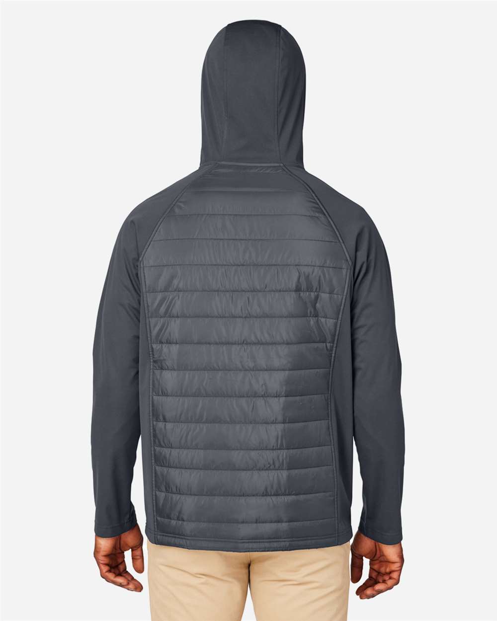 Core365 Unisex Techno Lite Hybrid Hooded Jacket - CE808 Carbon