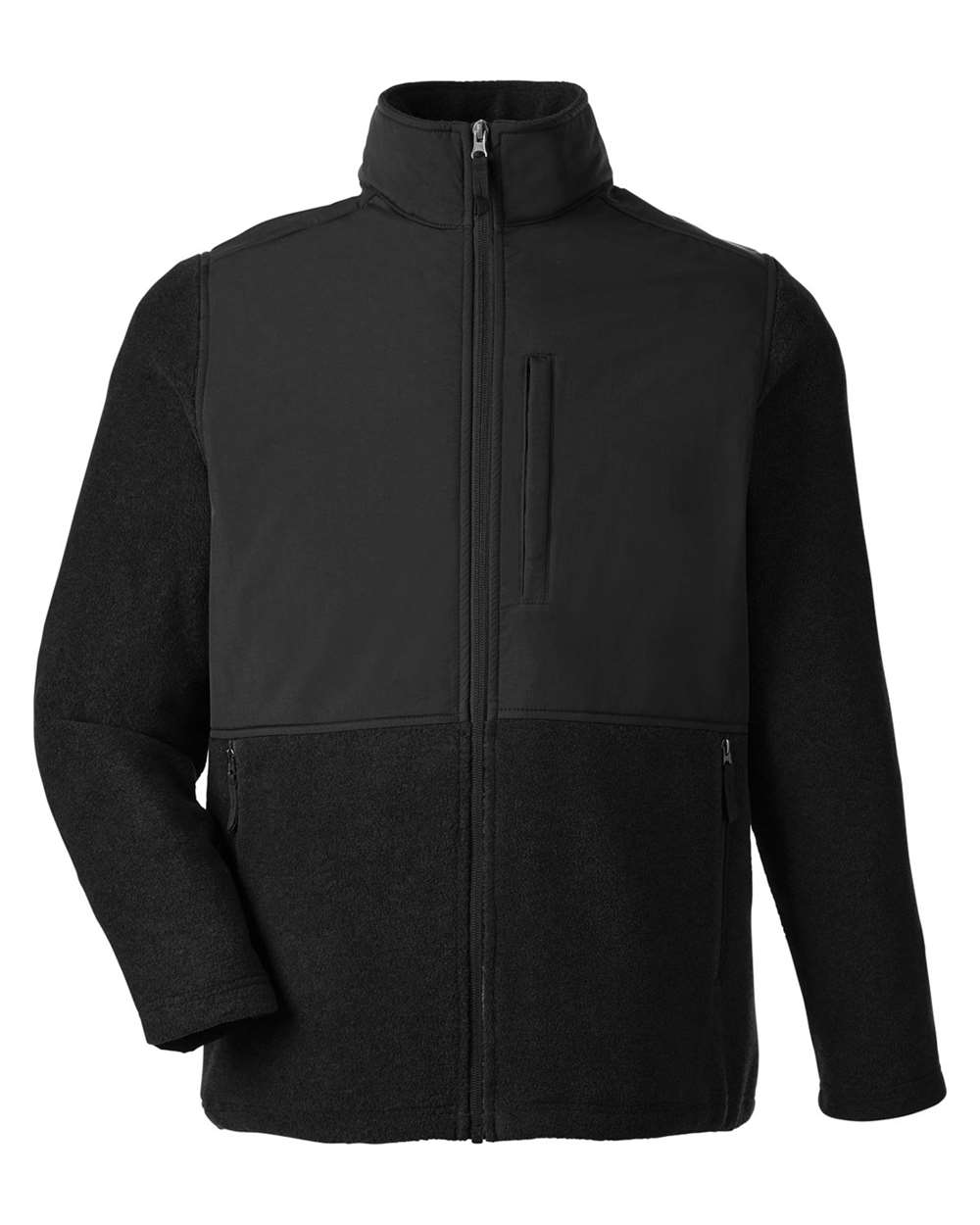 Core365 Men's Journey Summit Hybrid Full-Zip - CE890 Black- Black