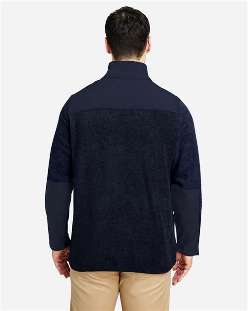 Core365 Men's Journey Summit Hybrid Full-Zip - CE890 Classic Navy- Classic Navy