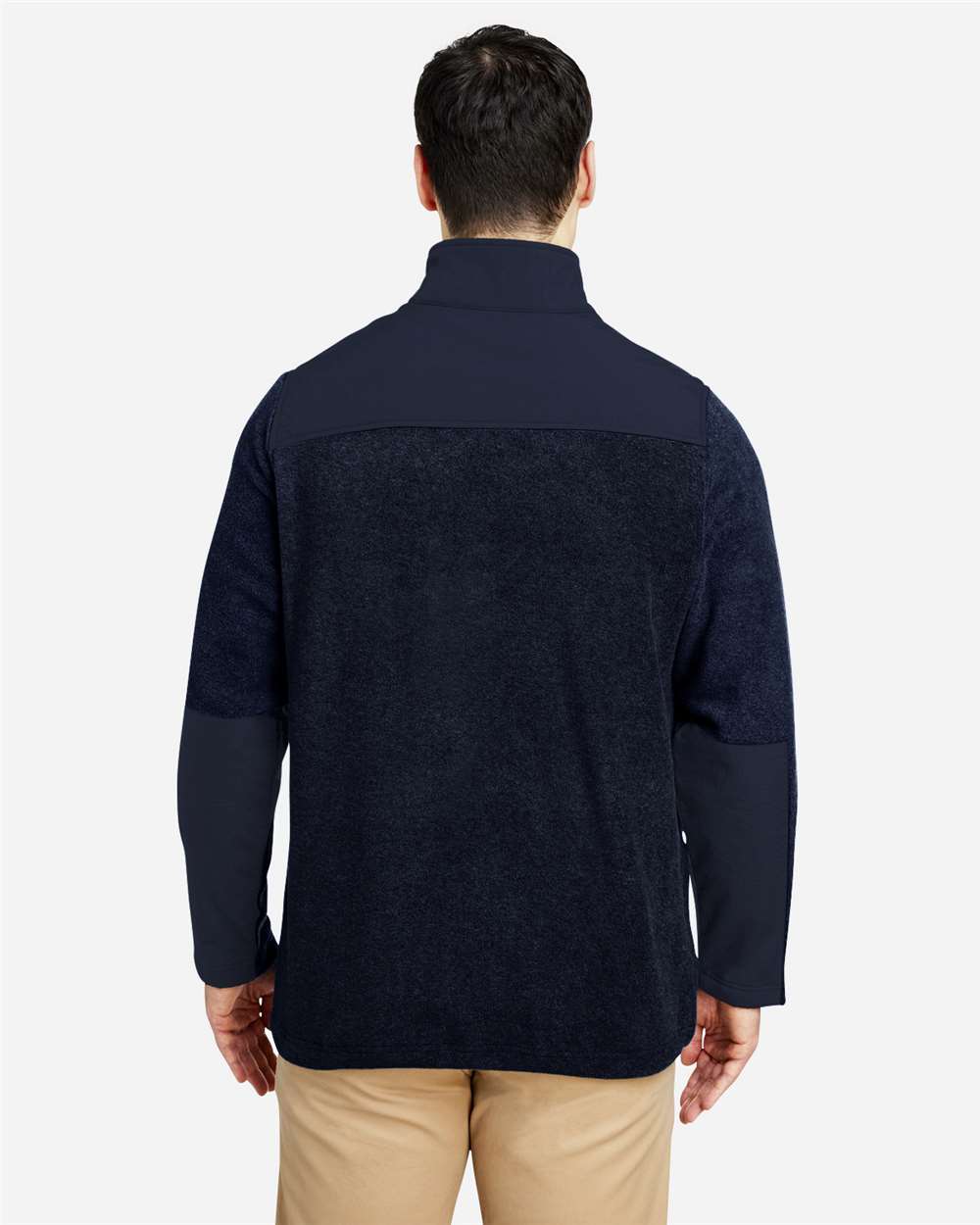 Core365 Men's Journey Summit Hybrid Full-Zip - CE890 Classic Navy- Classic Navy