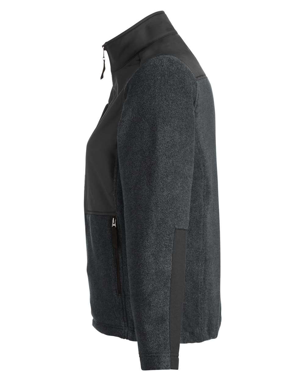 Core365 Women's Journey Summit Hybrid Full-Zip - CE890W Heather Charcoal- Black