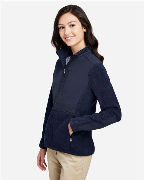 Core365 Women's Journey Summit Hybrid Full-Zip - CE890W Classic Navy- Classic Navy