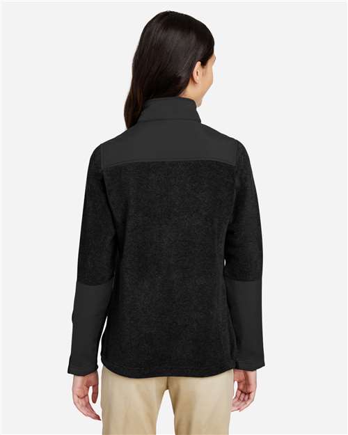 Core365 Women's Journey Summit Hybrid Full-Zip - CE890W Black- Black