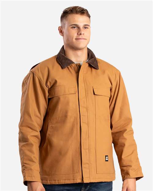 Berne Apparel Men's Heritage Chore Coat - CH416 Brown Duck