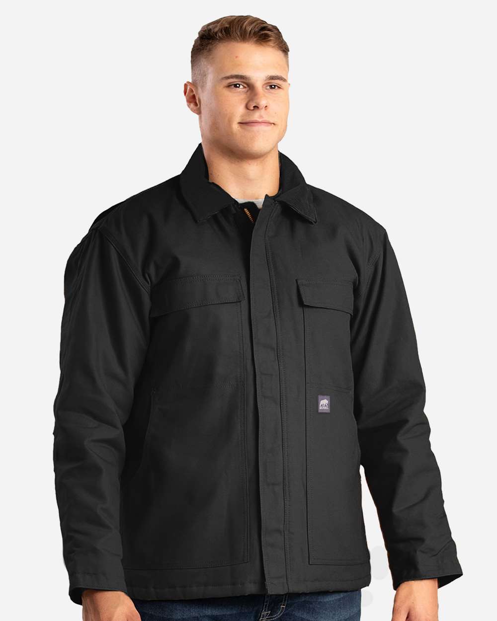 Berne Apparel Men's Heritage Chore Coat - CH416 Black