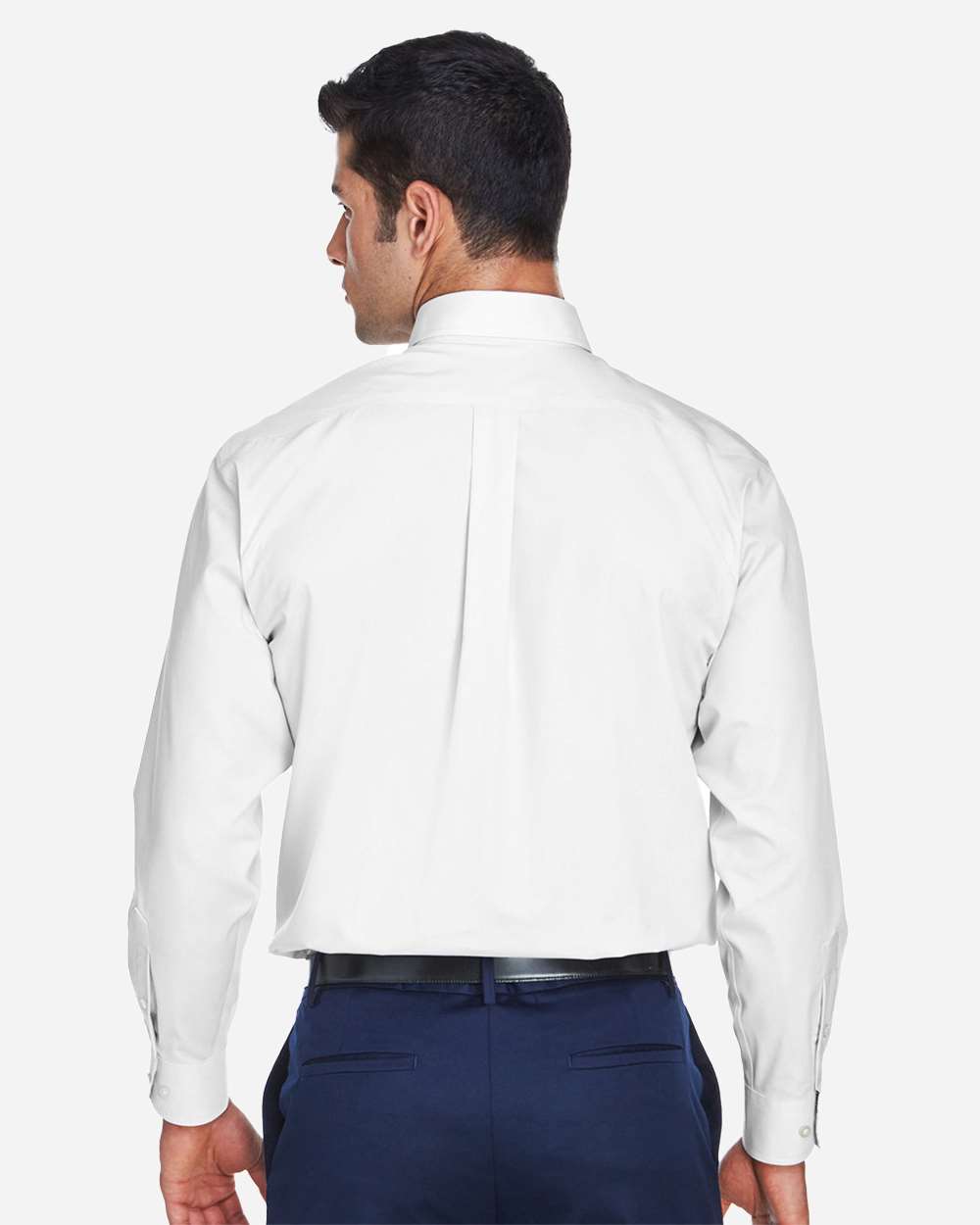 Devon & Jones Men's Crown Collection® Broadcloth Woven Dress Shirt - D620 White