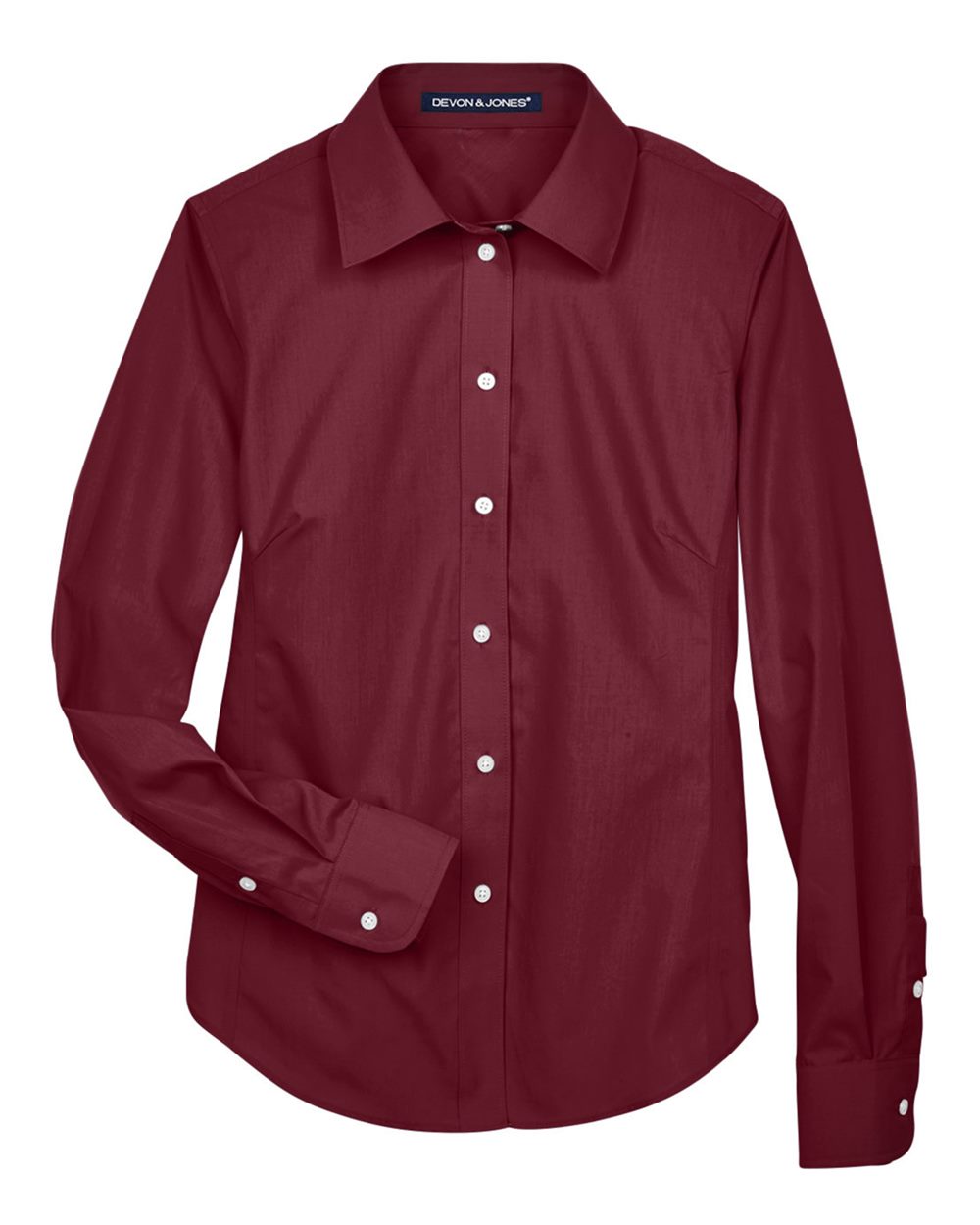 Devon & Jones Women's Crown Collection® Broadcloth Woven Dress Shirt - D620W Burgundy
