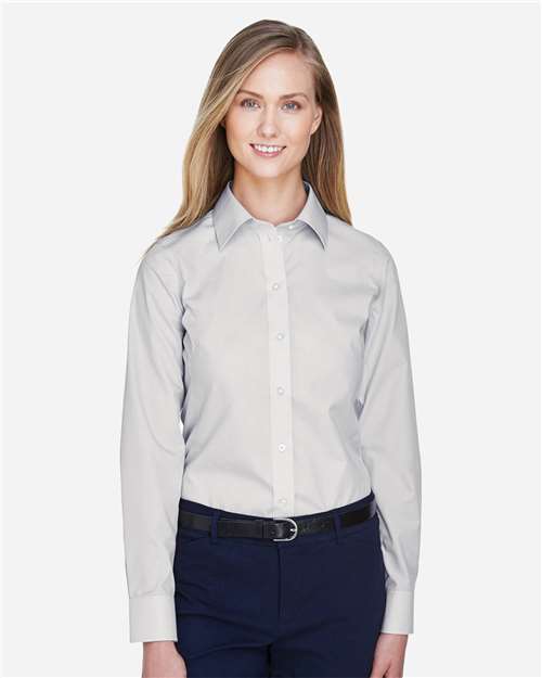 Devon & Jones Women's Crown Collection® Broadcloth Woven Dress Shirt - D620W Silver