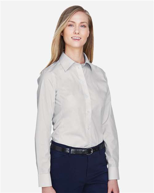 Devon & Jones Women's Crown Collection® Broadcloth Woven Dress Shirt - D620W Silver