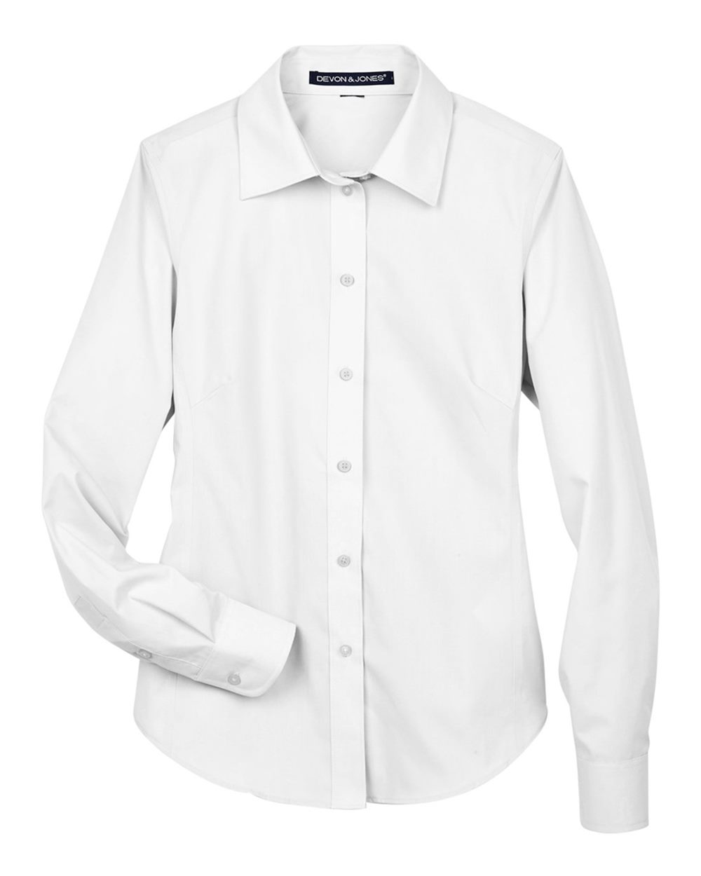 Devon & Jones Women's Crown Collection® Broadcloth Woven Dress Shirt - D620W White