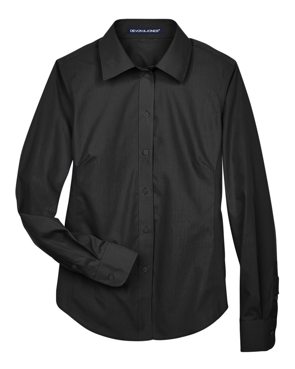 Devon & Jones Women's Crown Collection® Broadcloth Woven Dress Shirt - D620W Black