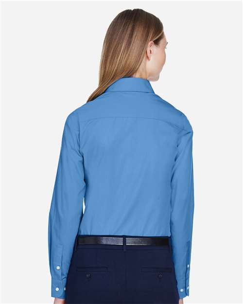 Devon & Jones Women's Crown Collection® Broadcloth Woven Dress Shirt - D620W French Blue