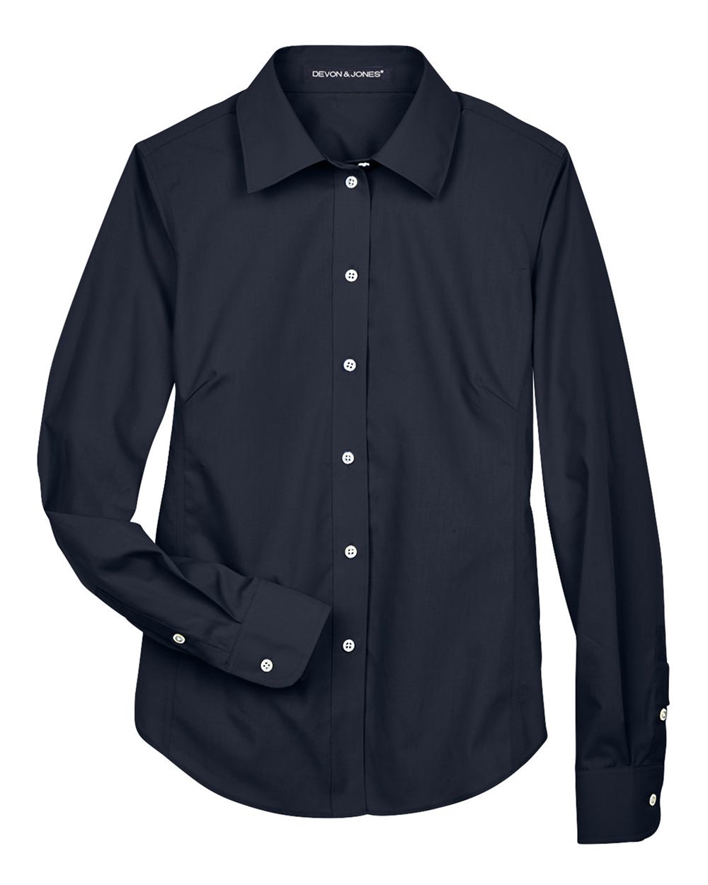 Devon & Jones Women's Crown Collection® Broadcloth Woven Dress Shirt - D620W Navy