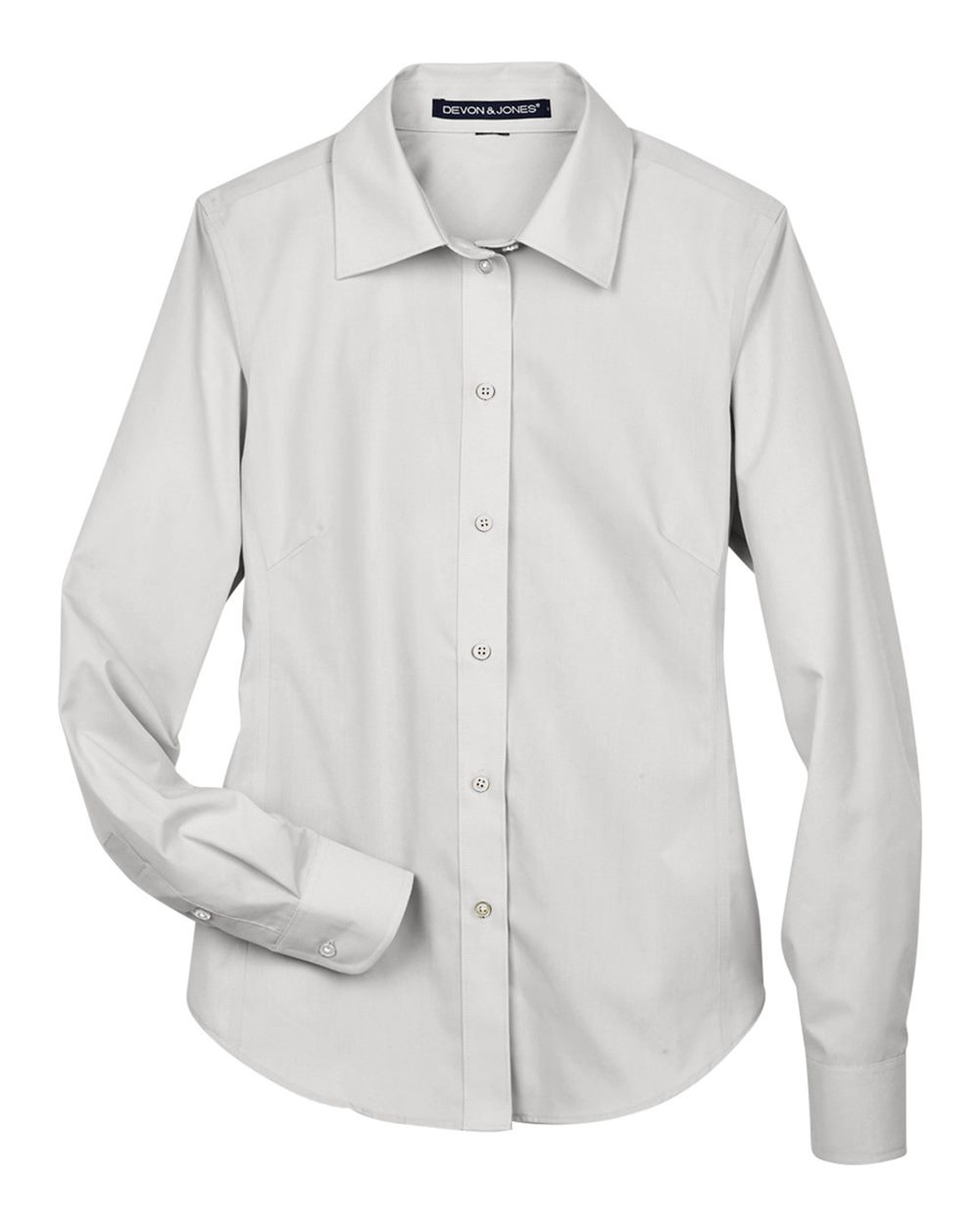 Devon & Jones Women's Crown Collection® Broadcloth Woven Dress Shirt - D620W Silver