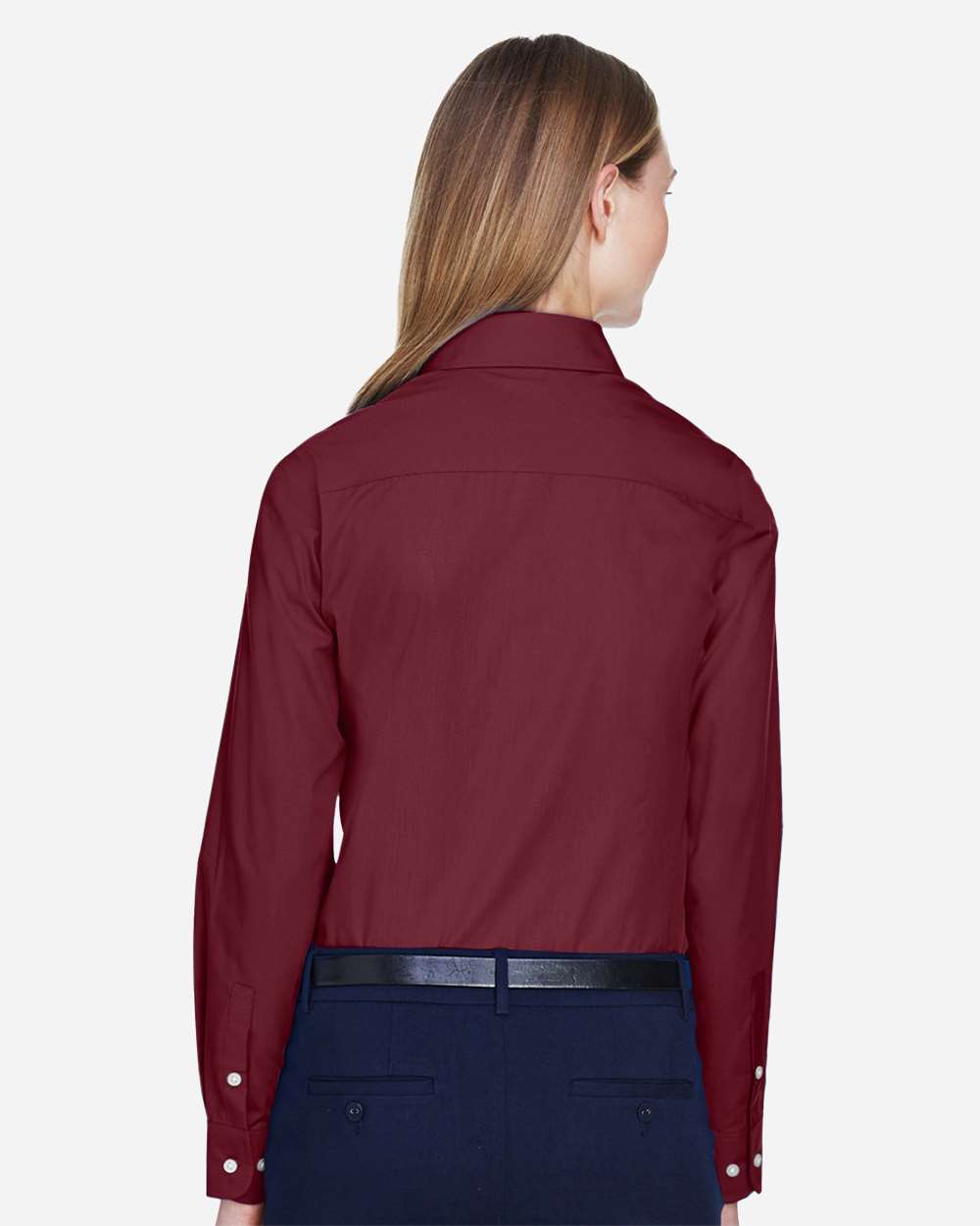 Devon & Jones Women's Crown Collection® Broadcloth Woven Dress Shirt - D620W Burgundy