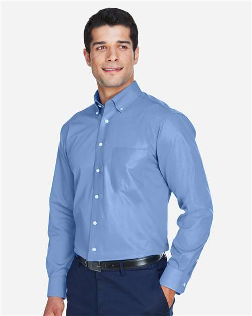 Devon & Jones Men's Crown Collection® Oxford Woven Dress Shirt - D630 Light Blue