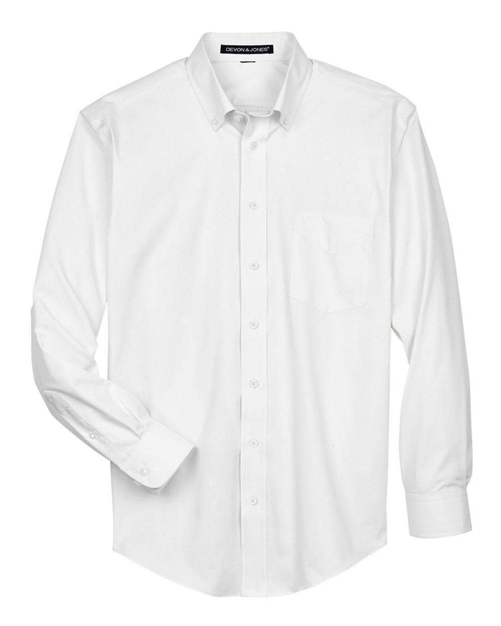 Devon & Jones Men's Crown Collection® Oxford Woven Dress Shirt - D630 White