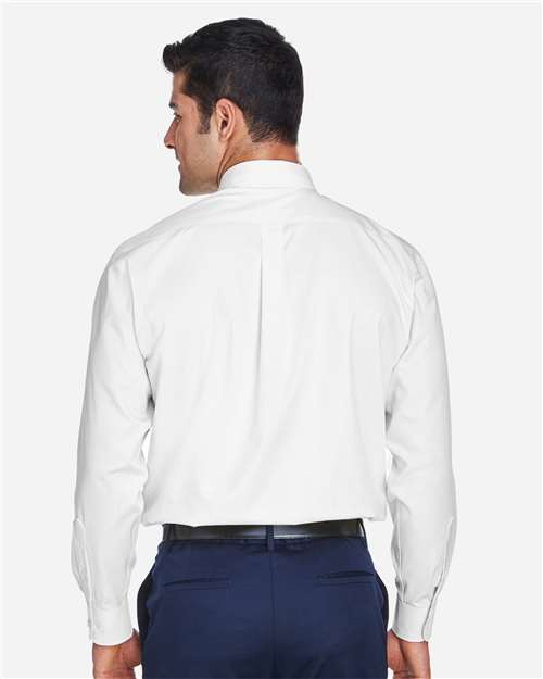 Devon & Jones Men's Crown Collection® Oxford Woven Dress Shirt - D630 White