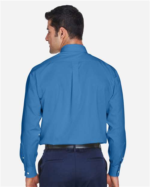 Devon & Jones Men's Crown Collection® Oxford Woven Dress Shirt - D630 French Blue