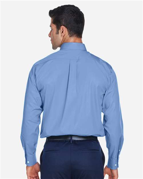 Devon & Jones Men's Crown Collection® Oxford Woven Dress Shirt - D630 Light Blue