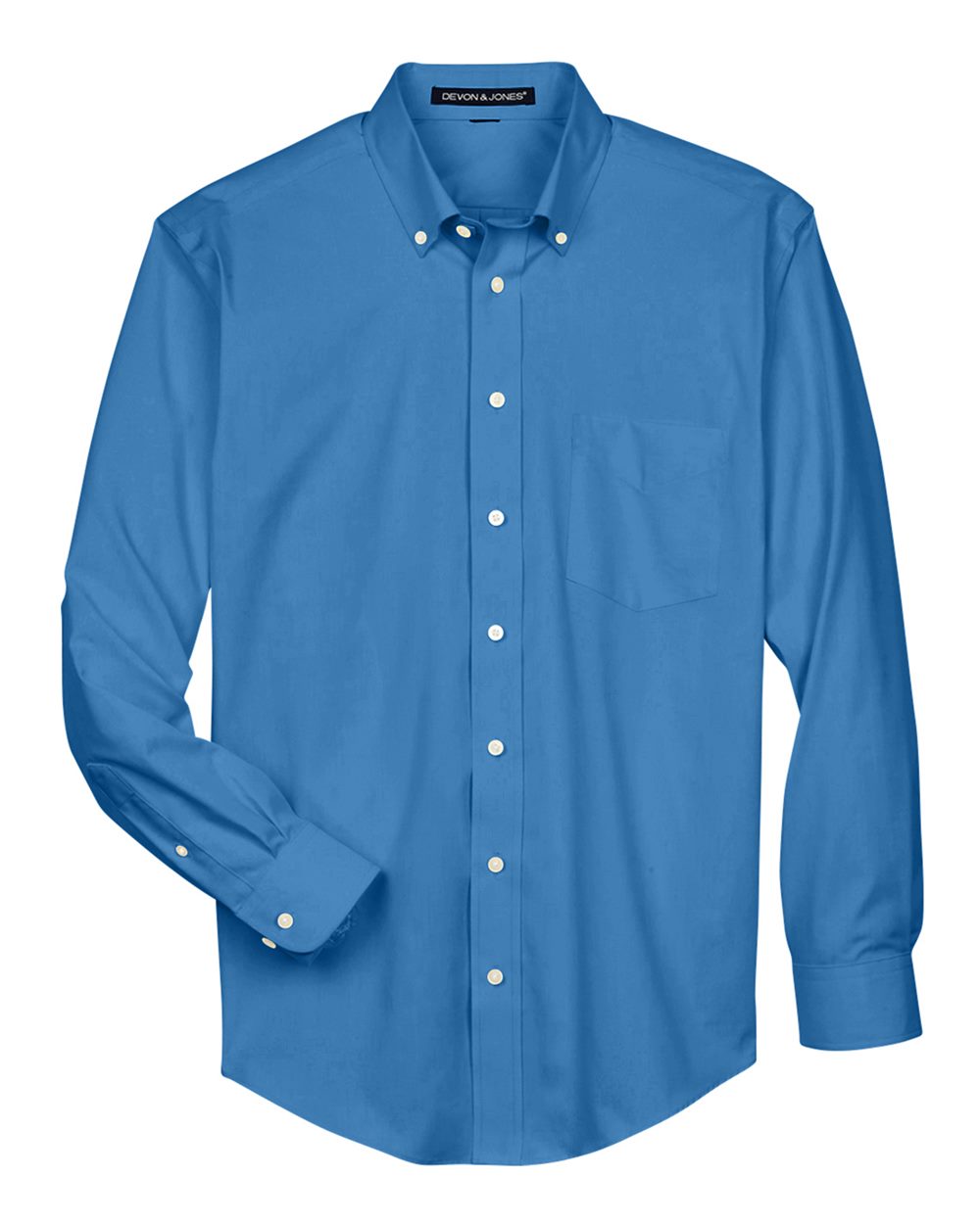 Devon & Jones Men's Crown Collection® Oxford Woven Dress Shirt - D630 French Blue