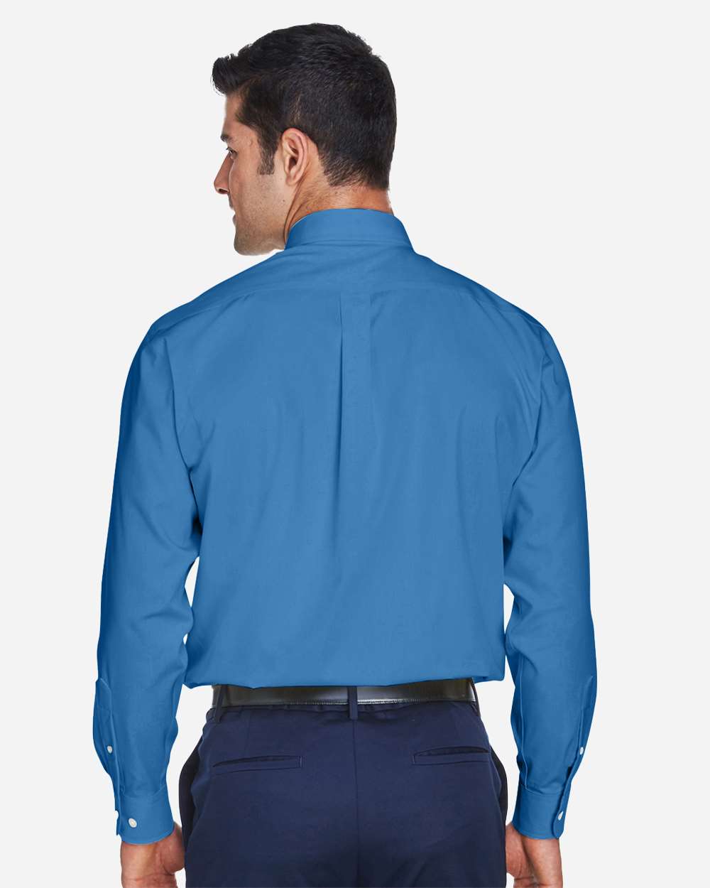 Devon & Jones Men's Crown Collection® Oxford Woven Dress Shirt - D630 French Blue