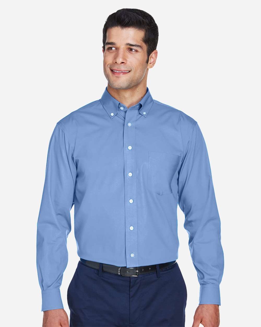 Devon & Jones Men's Crown Collection® Oxford Woven Dress Shirt - D630 Light Blue