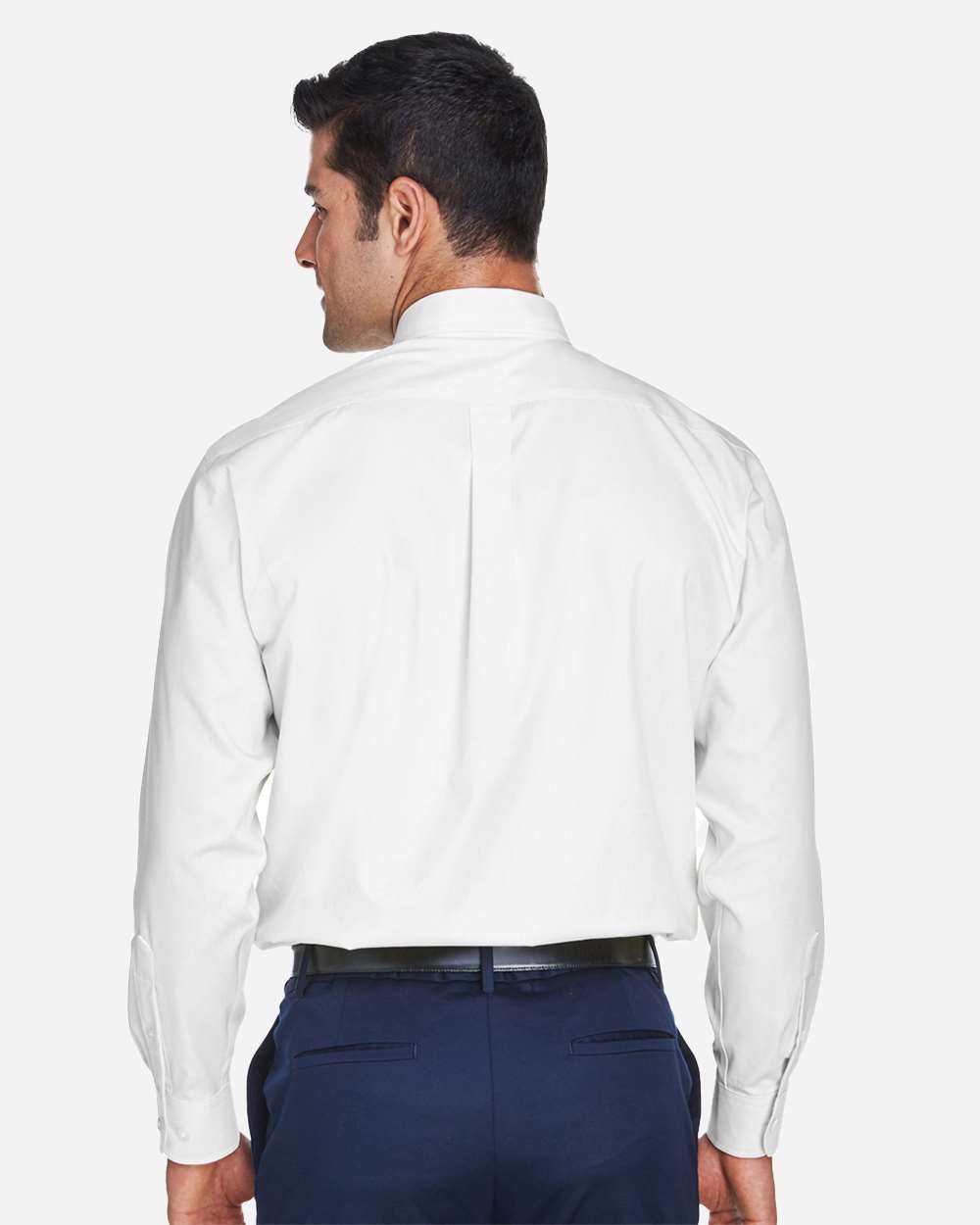 Devon & Jones Men's Crown Collection® Oxford Woven Dress Shirt - D630 White