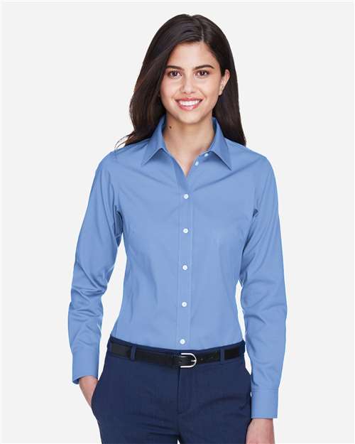 Devon & Jones Women's Crown Collection® Oxford Woven Dress Shirt - D630W Light Blue