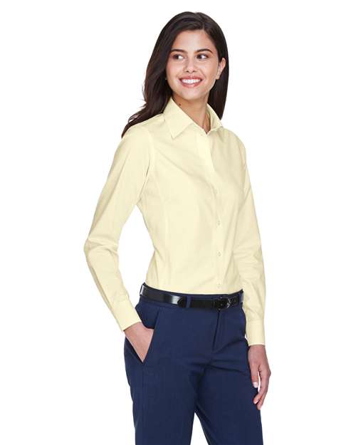 Devon & Jones Women's Crown Collection® Oxford Woven Dress Shirt - D630W Transparent Yellow