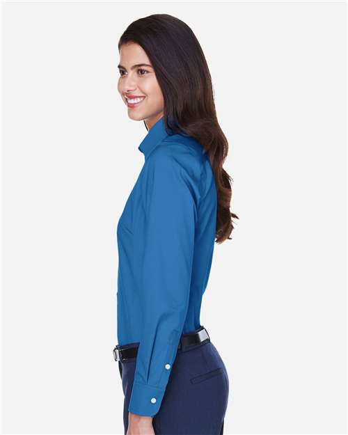 Devon & Jones Women's Crown Collection® Oxford Woven Dress Shirt - D630W French Blue