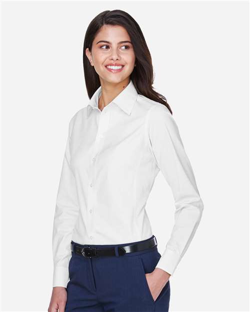 Devon & Jones Women's Crown Collection® Oxford Woven Dress Shirt - D630W White