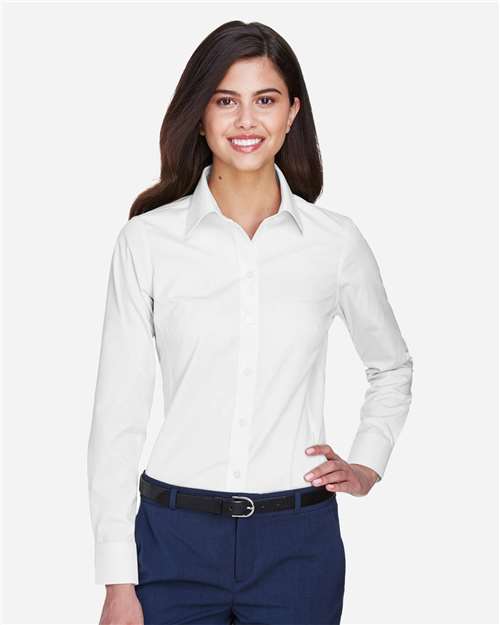Devon & Jones Women's Crown Collection® Oxford Woven Dress Shirt - D630W White