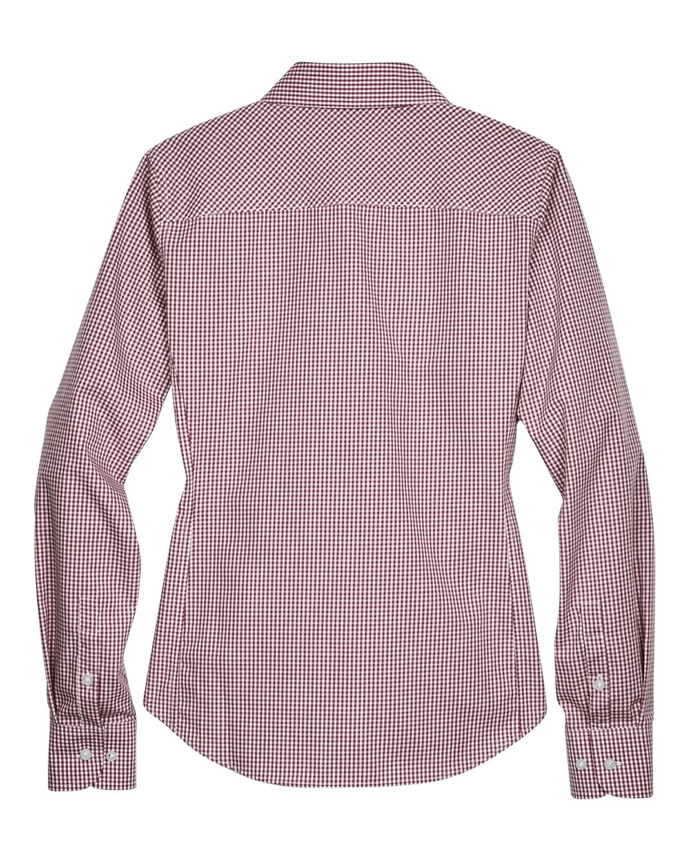 Devon & Jones Women's Crown Collection® Gingham Check Woven Dress Shirt - D640W Burgundy