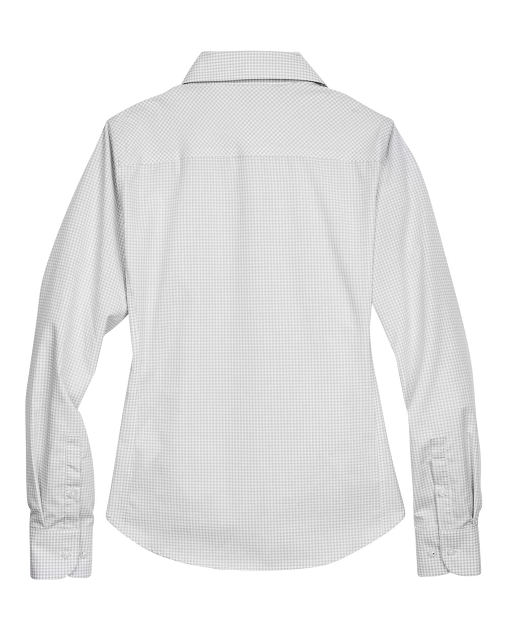 Devon & Jones Women's Crown Collection® Gingham Check Woven Dress Shirt - D640W Silver
