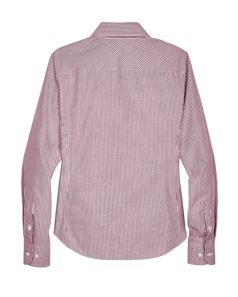 Devon & Jones Women's Crown Collection® Banker Stripe Woven Dress Shirt - D645W Burgundy