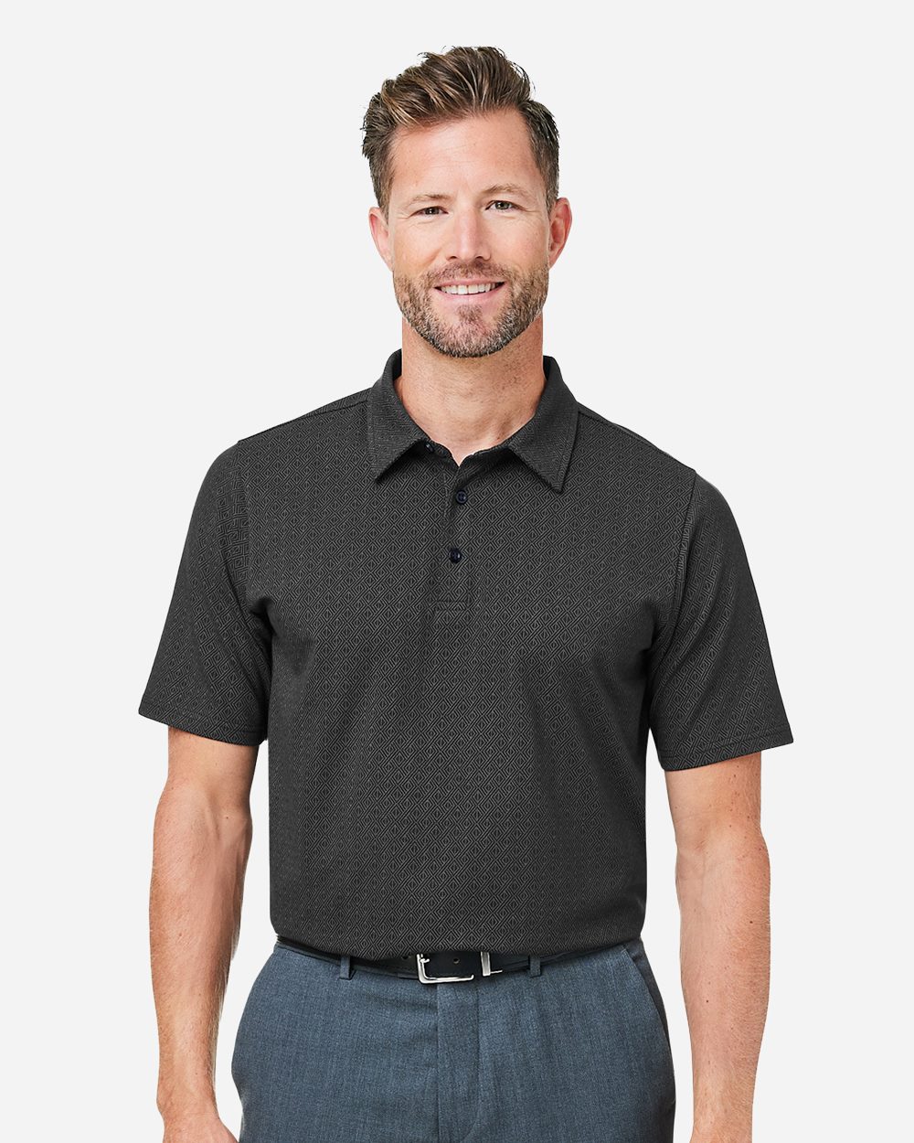 Devon & Jones Men's Crownlux Performance® Geo Polo - DG101