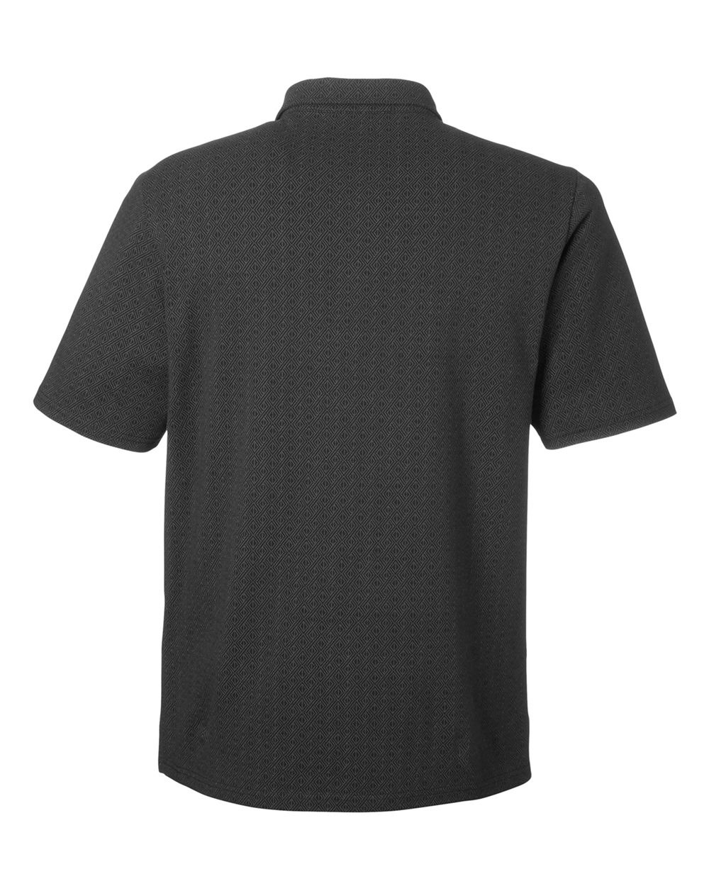 Devon & Jones Men's Crownlux Performance® Geo Polo - DG101 Black- Graphite