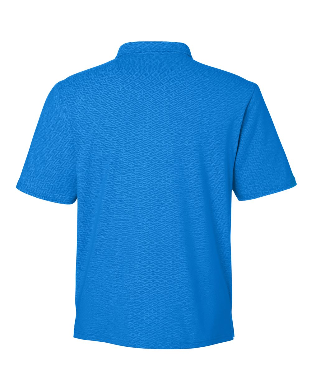 Devon & Jones Men's Crownlux Performance® Geo Polo - DG101 French Blue- Crystal Blue