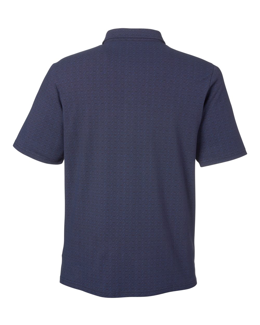 Devon & Jones Men's Crownlux Performance® Geo Polo - DG101 Navy- French Blue