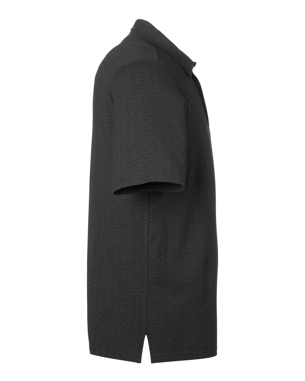 Devon & Jones Men's Crownlux Performance® Geo Polo - DG101 Black- Graphite