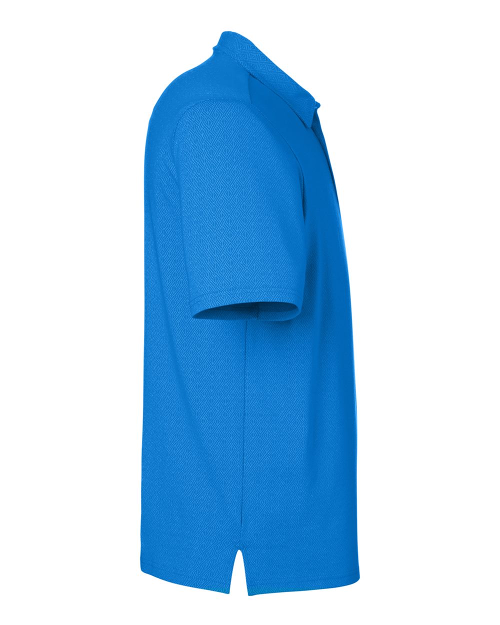 Devon & Jones Men's Crownlux Performance® Geo Polo - DG101 French Blue- Crystal Blue