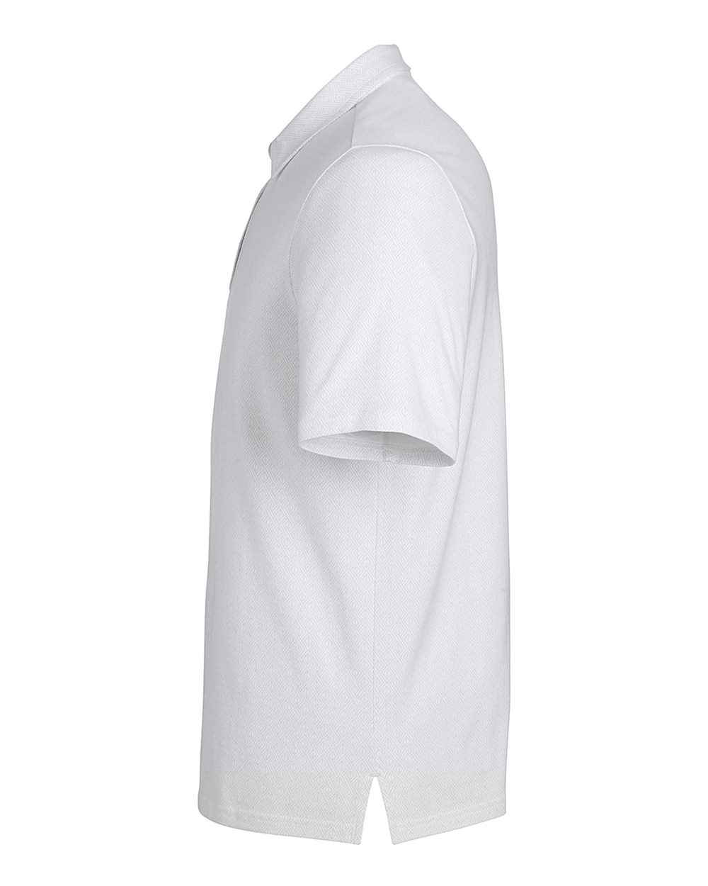 Devon & Jones Men's Crownlux Performance® Geo Polo - DG101 White- Silver